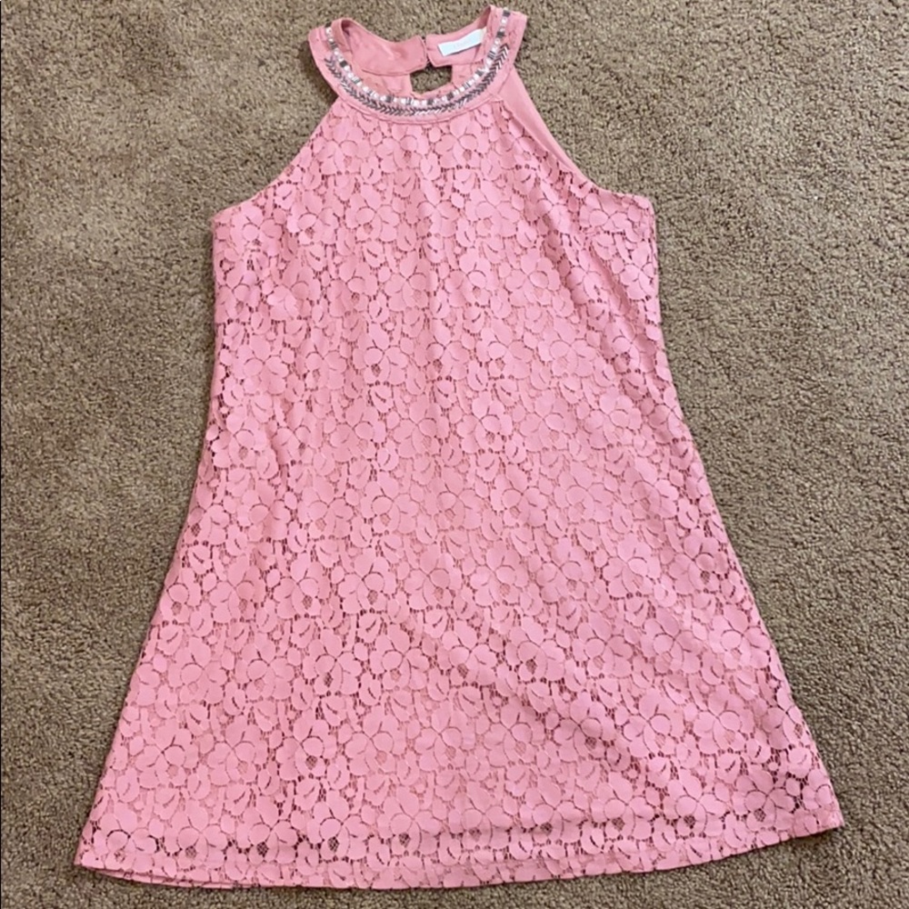 Pink Lace Dress